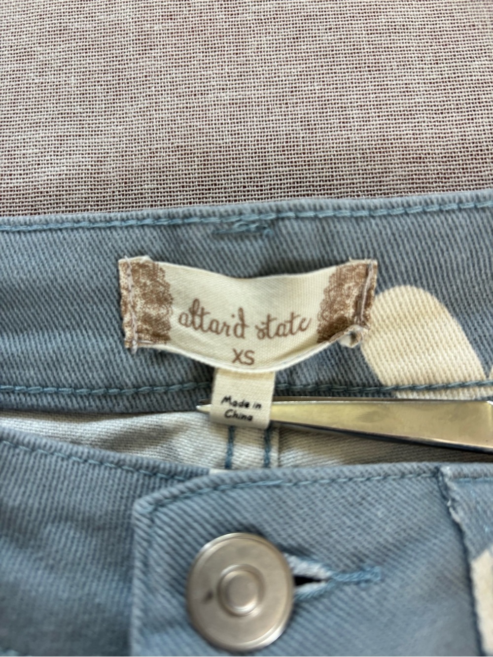 Altar'd State Light Blue Daisy Flare Jeans - Picture 12 of 12